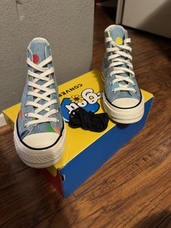 Tyler The Creator High Top Converse - Polka Dot