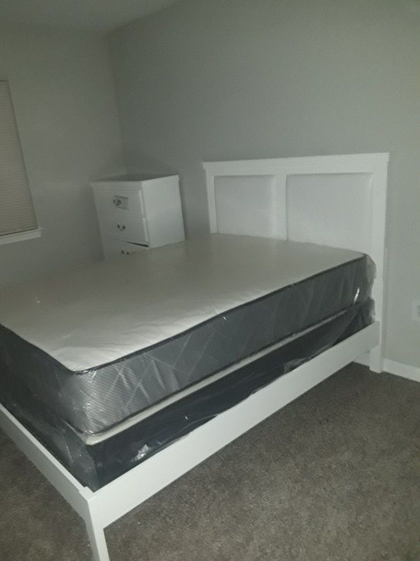 Plush full size set $189.99 mattress and box spring only 