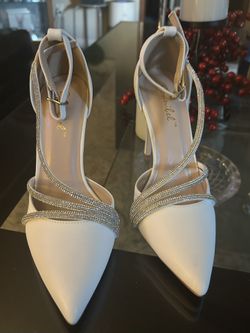 New White Heels - Size 6