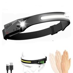 Britebeam Headlamp, Bright Light, LED Headlamp Flashlight Rechargeable Waterproof Headlight With Induction For Outdoor Sports Camping Cycling Hiking F