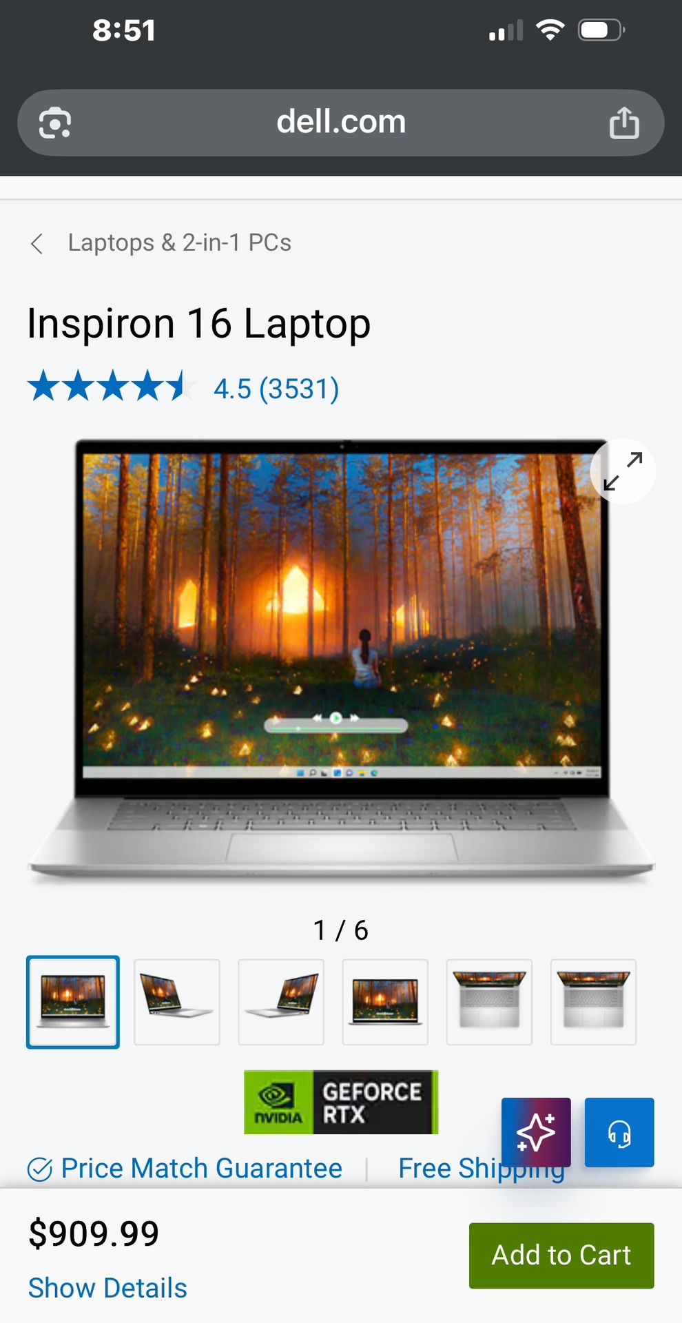 Dell Inspiron 16 Laptop