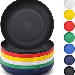Berglander Plastic Plates Set (12 Pieces, 9”) – Durable & Reusable