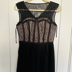 black midi dress size S