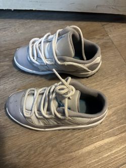 Grey and white Jordans four boys  size 9 1/2