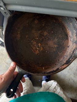 Large cast iron skillet