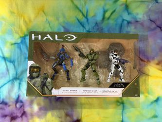 Halo Infinite 3 Figure Pack 3.75” Master Chief Jackal Sniper Spartan MK VII NEW