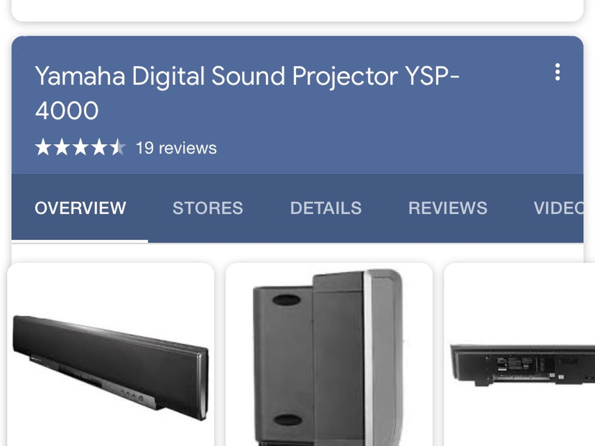 Yamaha digital sound projector ysp 4000
