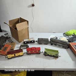 VINTAGE Lionel O Gauge Train Set – 238E, Sunoco, Lionel Lines + Track & Controlle