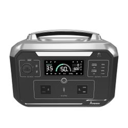 AMPACE ANDES 600 PRO PORTABLE POWER STATION FAST CHARGING-FOR CAMPING.RVS.EMERGENCY ADAPTORS FOR CAR AND HOME RECHARGE  Flash Recharge] Achieve an imp