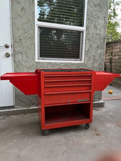 Vintage Snap On Mac Tools folding side tray ( tool box toolbox )extension )