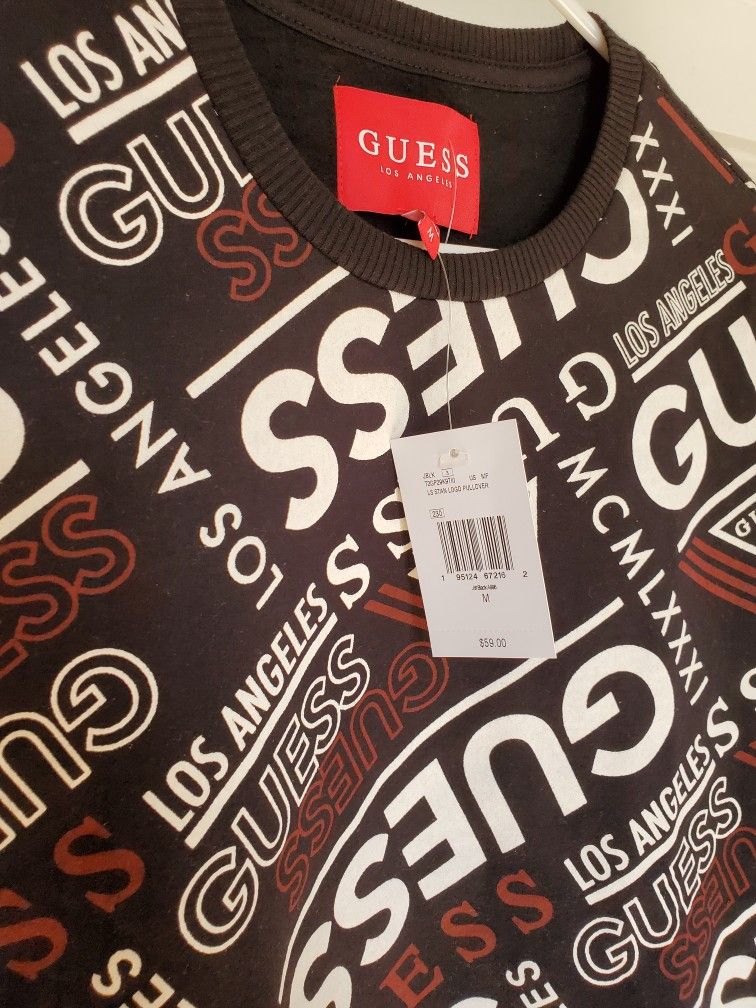 Brand New With Tags Mens GUESS Sweatshirt Size M