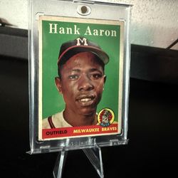 Vintage Baseball Hank Aaron Cards