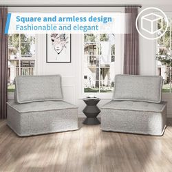 Puremind Convertible Modular Sectional Sofa (5) AVAILABLE (3) assembled 2 in box