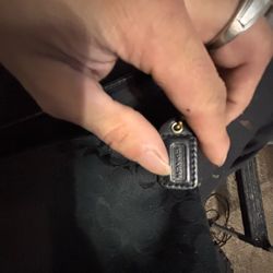 Coach Black Signature Canvas Bag