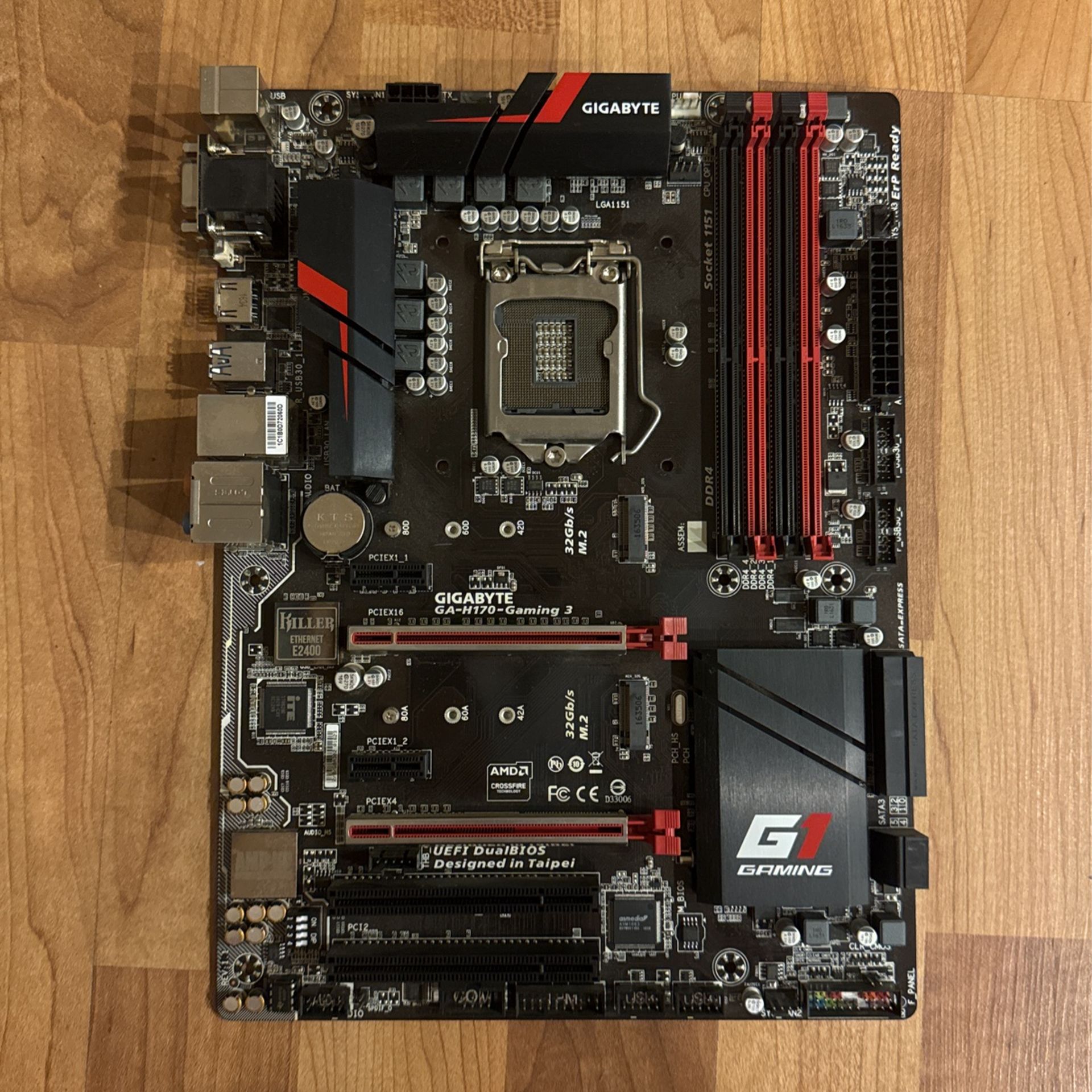 Gigabyte GA-H170-GAMING 3 Motherboard LGA 1151 Intel H170 DDR4 ATX VGA M.2 Core
