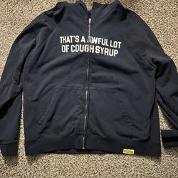 Awful Lot Of Cough Syrup Zip Up Hoodie