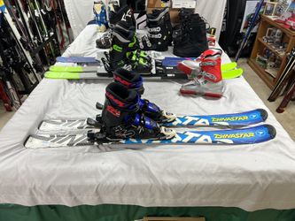 Kids Dynastar Ski Package With Boots And Bindings 