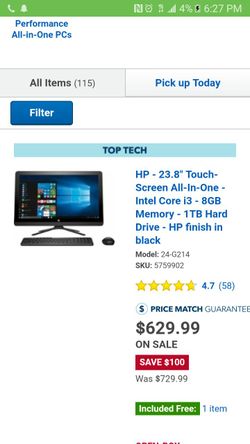 Hp desktop touch screen