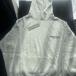 Grey essentials hoodie size M