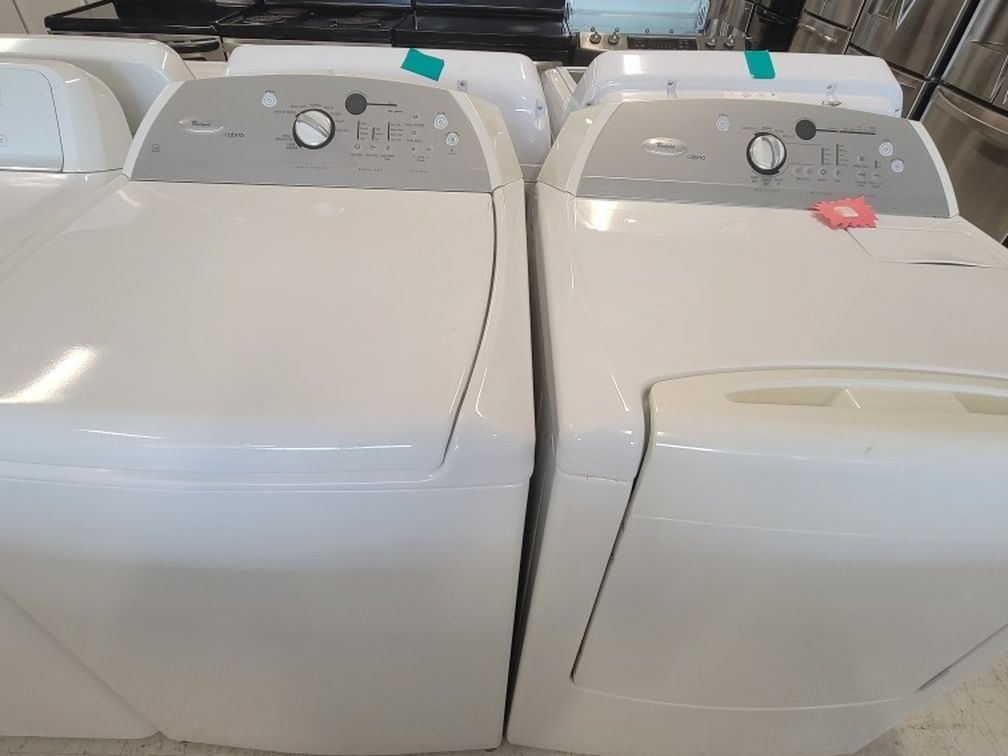 Whirlpool Tad Load Washer And Electric Dryer Set Used In Good Condition With 90day's Warranty