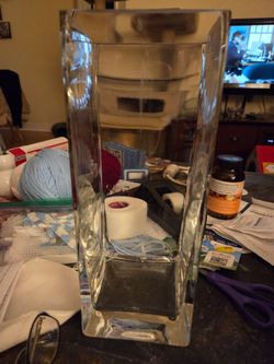 Large glass vase