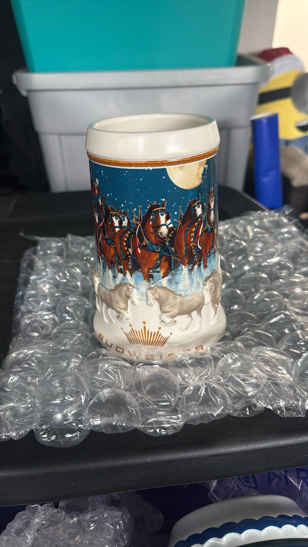 Budweiser Holiday Beer Stein 