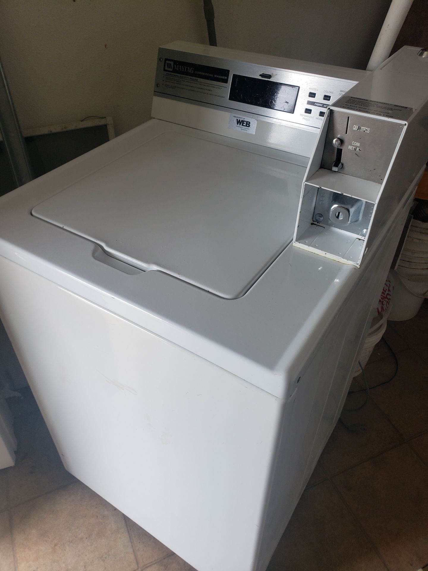 MAYTAG coin-op washer and dryer