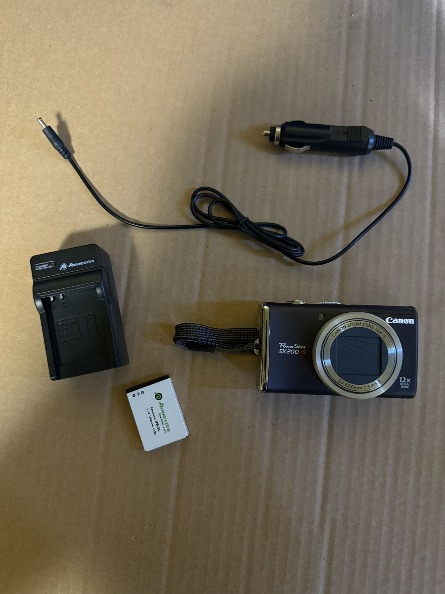 Canon PowerShot SX200 IS digital camera.