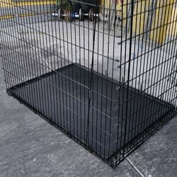 Single Door Folding Wire Dog Crate used good condition 45x55x35 large dogs