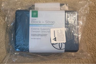 YOGA BLOCK AND STRAP BNIP!