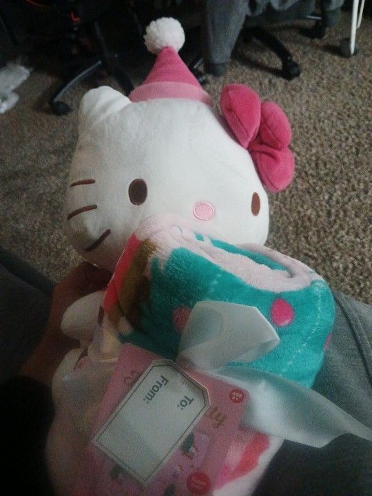 Hello Kitty Blanket And Doll