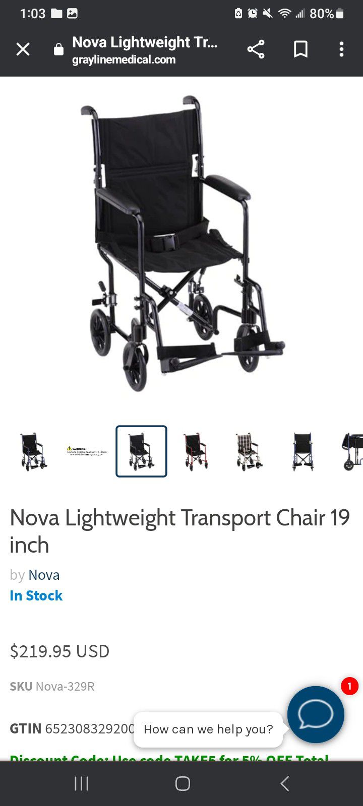 Nova 4 Wheel Chair 
