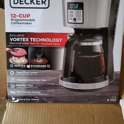 New Black & Decker 12 Cup Vortech Coffee Maker
