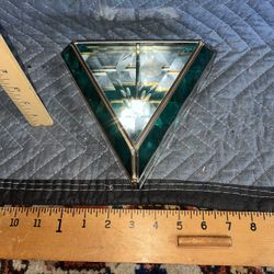 Vintage Etched Glass Dresser Box 