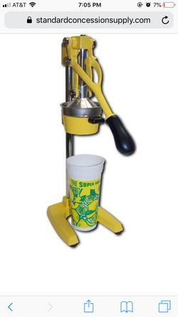 Commercial lemonade / citrus squeezer