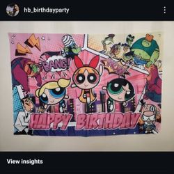 Powerpuff banner and balloons🎈 $15
