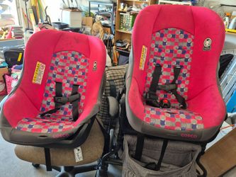 Cosco Kids Scenera NEXT Pink & Grey Convertible Lightweight Travel Car Seat, Bauble, Infant & Toddler, Unisex - Certified For Use On Planes As Well