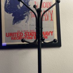 Metal Coat Rack with Umbrella Stand