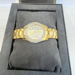 Bulova Classic 98L315 Women's Crystal Watch – Mother of Pearl, No Original Box