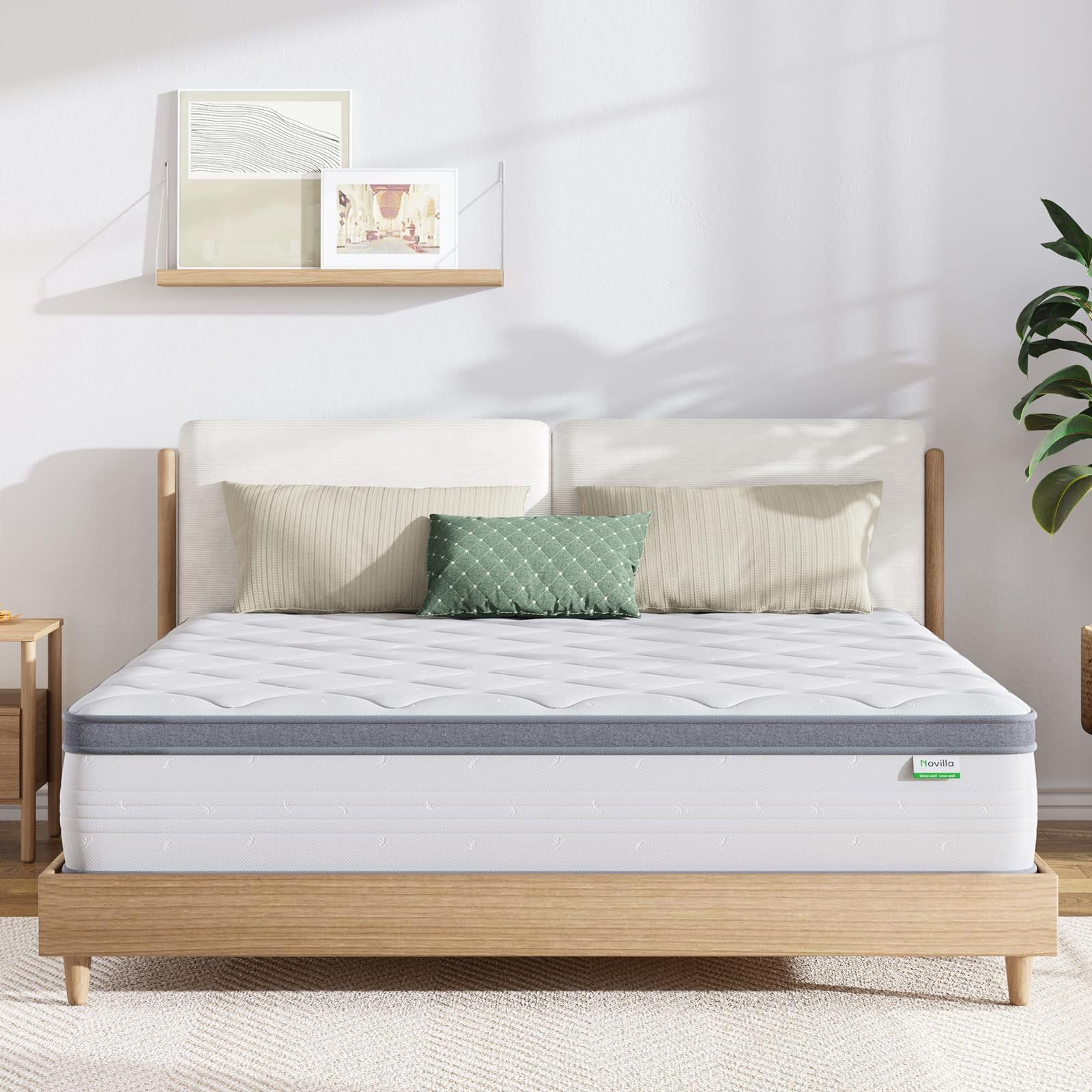 Novilla 12 Inch Hybrids Mattress With Coolant . 