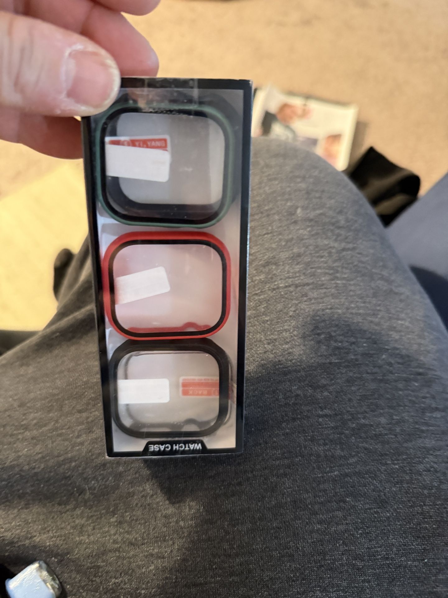 Brand New Unlocked Apple Watch Series 10 46mm Tempered Glass Cases (Assorted Colors = 5 Pack).