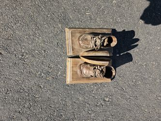 85-year-old Shellac Baby Shoe Bookends