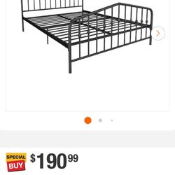 Queen Bed Frame- Metal