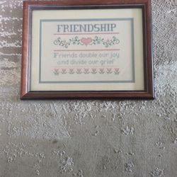 Hand Stitched Friendship Art