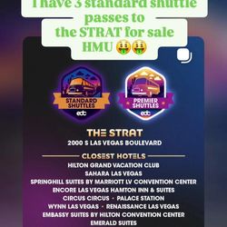 EDC Shuttle Pass * Standard Shuttle for The Strat