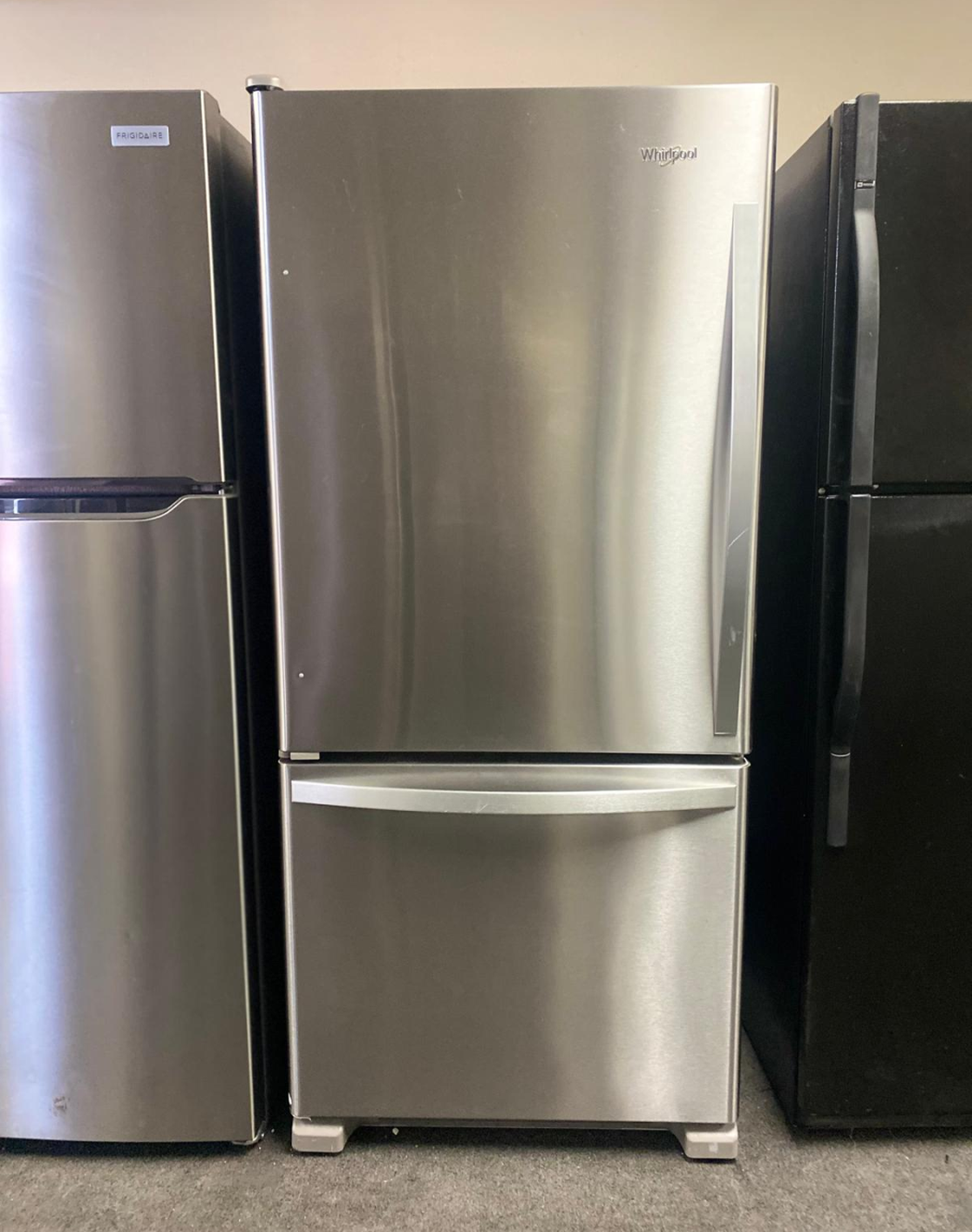 Whirlpool Stainless Steel Bottom Freezer Fridge - Great Condition, EnergyStar