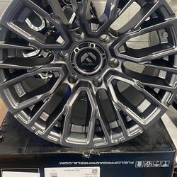 Fuel D84 17x9 Wheels 6x139 Matte Gunmetal 