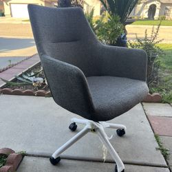 Brand New. Mid Century Modern Office Chair. Charcoal Grey. Retails Over $330