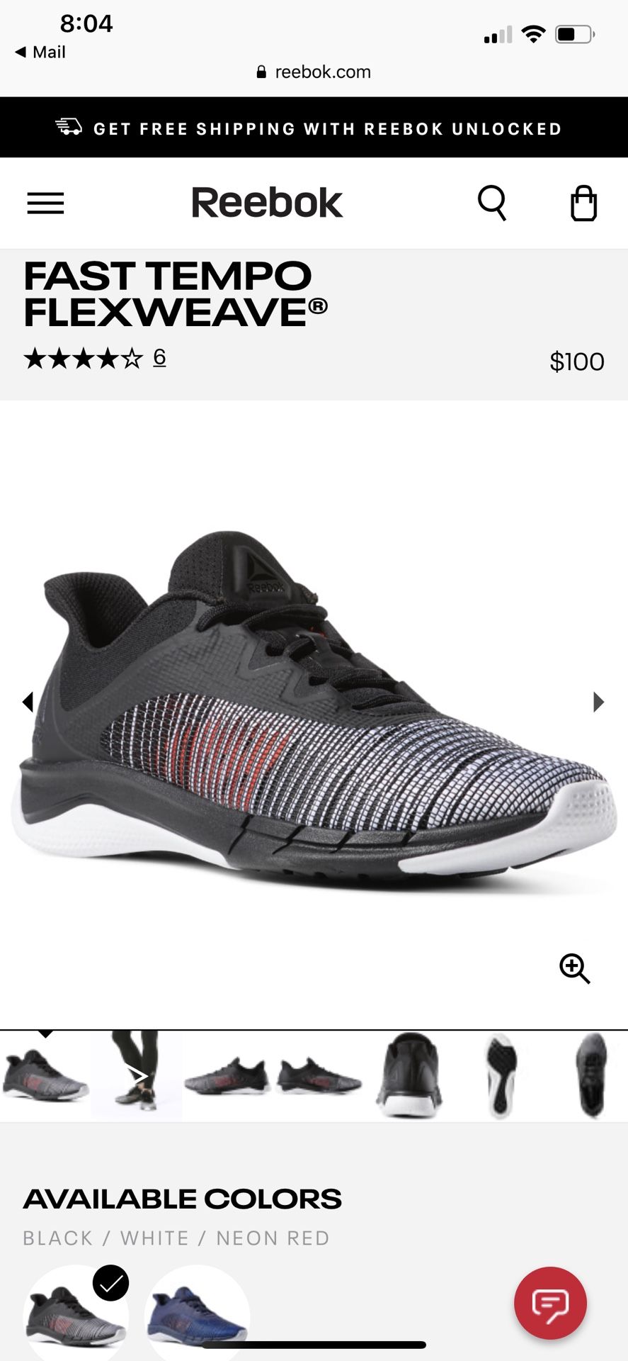 Reebok Men's Fast Tempo Flexweave® Shoes