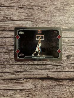 LeBron James Topps Chrome Moment in Time Card